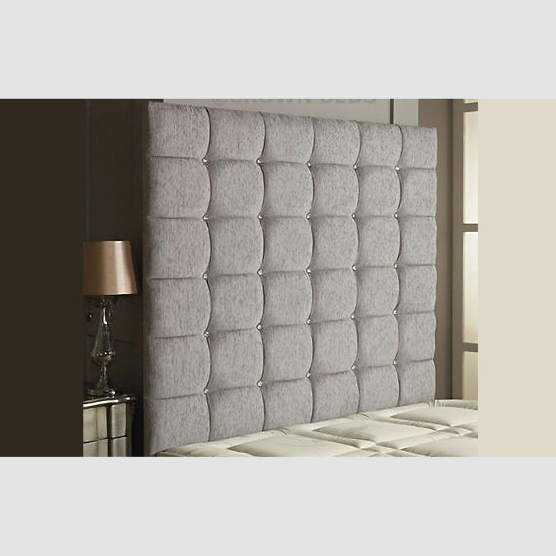 Shockley Upholstered Headboard, Red, Chenille Fabric, Kingsize (5')