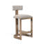 Brooklyn Upholstered Stool with Solid Wood Frame-70809197