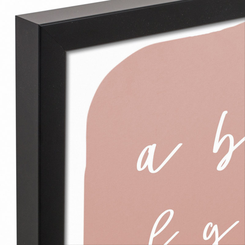 Art encadré ABC Blob, H 21,75 po x l 17,75 po x P 1,75 po