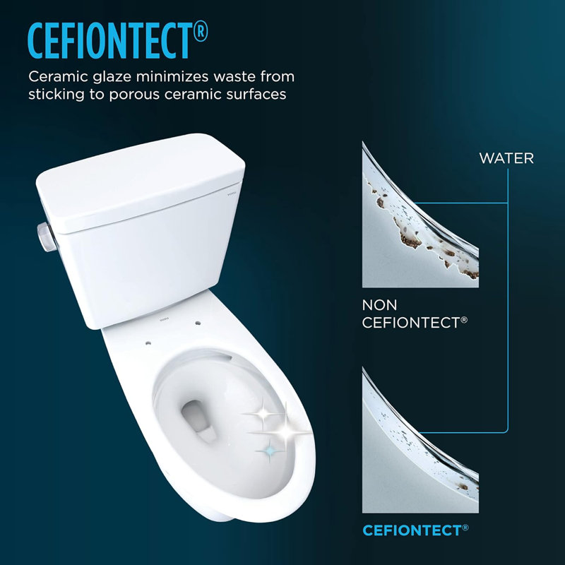 Drake® 1.6 GPF Elongated Two-Piece Toilet with Tornado Flush (Seat Included), 12
