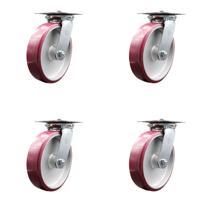 Polyurethane and Aluminum Caster