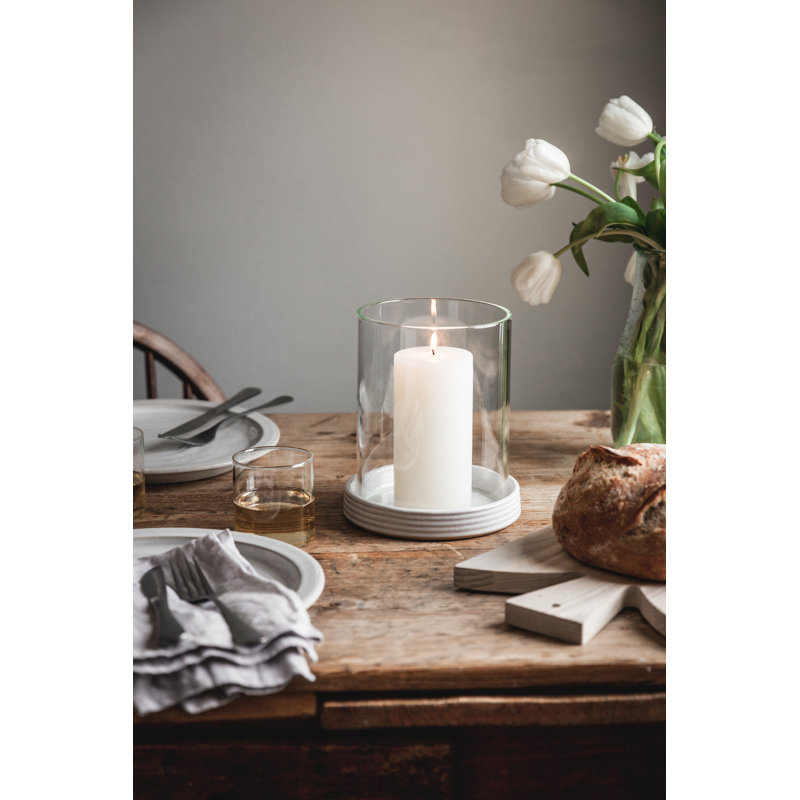 Hemlock Hurricane Candle Holder, Large: 7" X 8"
