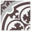 Danielle Espresso 8" x 8" Cement Patterned Wall & Floor Tile
