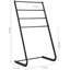 Black Free Standing Towel Blanket Quilt Rack