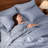 JOLLYVOGUE Queen Comforter Set 7 Pieces Navy Blue, Cationic Dyeing Bed in a Bag Queen, Double-Tone Bedding Set with Down Alternative Comforter, Sheets, Pillowcases & Shams-135542468-135542472