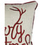 Coussin Merry Christmas and Happy New Year - aspect lin 20 X 20 avec accents dorés et insert