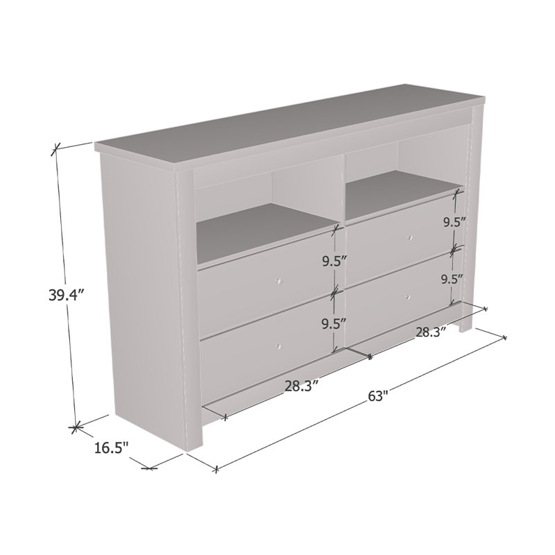 Jailyn 63" Modern TV Stand with Matte Finish