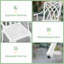 Ensemble de 2 chaises bistro d'extérieur en fonte d'aluminium avec accoudoirs 