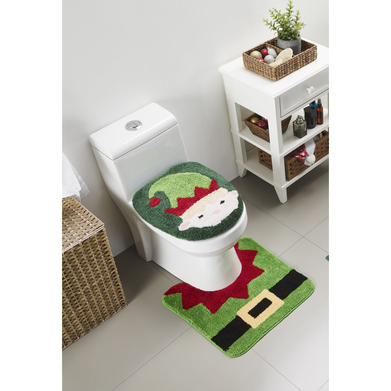 Christmas Elf 2Pc. Bath Rug Set