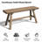 Solid Wood Natural Entryway Bench-1263767444
