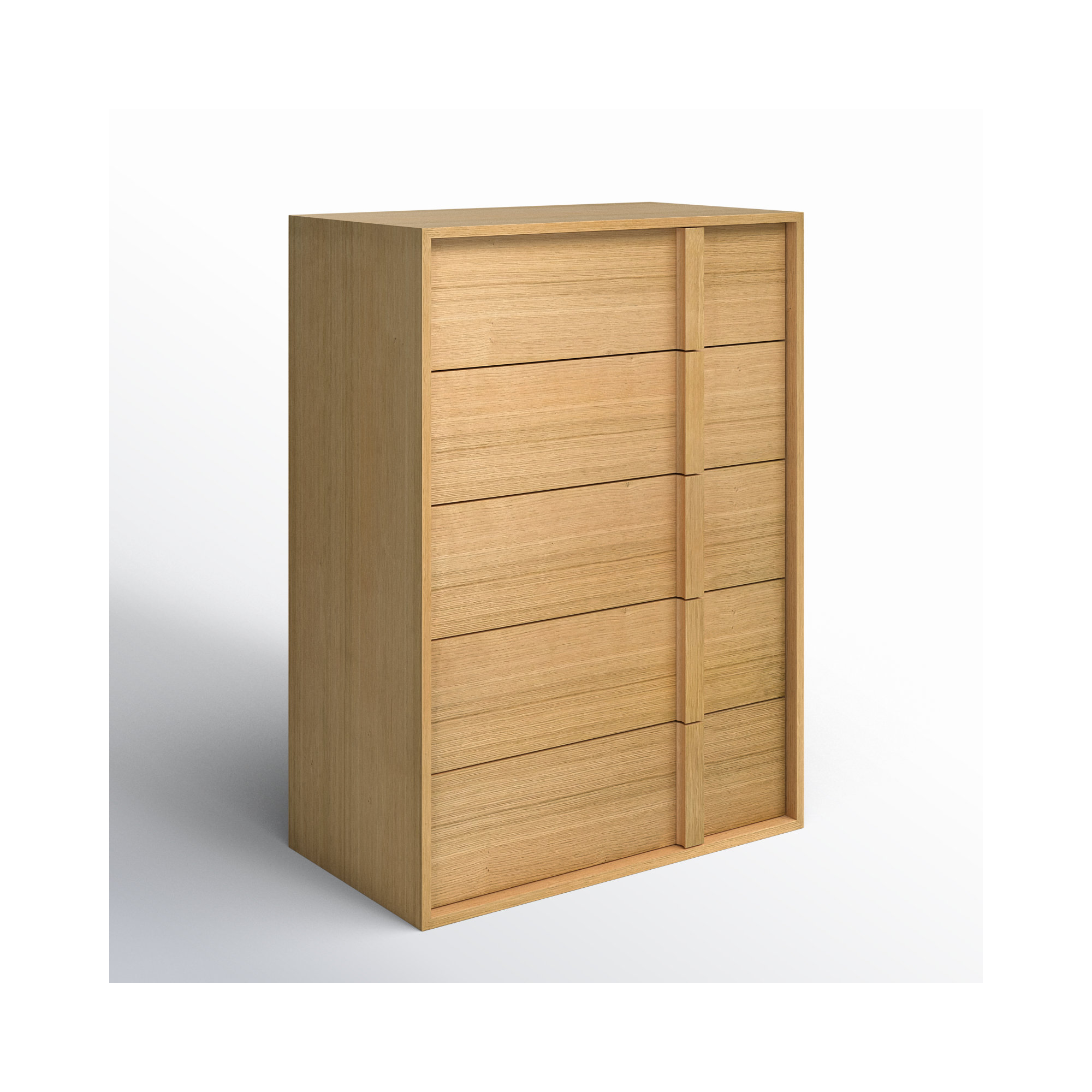 Alvarez 5 - Drawer Dresser, Oak