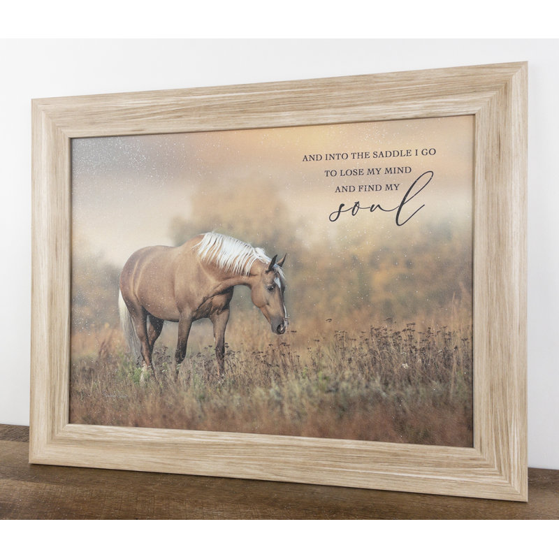«And Into The Saddle I Go To Lose My Mind And Find My Soul Horse», art occidental