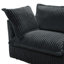 Fauteuil avec 1 grand coussin de dossier et 2 grands coussins décoratifs, siège simple profond, canapé-lit confortable, plusieurs grands coussins moelleux en velours côtelé-662497831