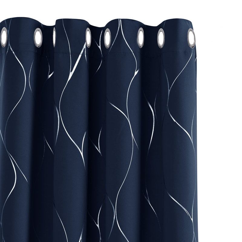 Corvo Blackout Curtain Pair, 55cm Width x 245cm Drop