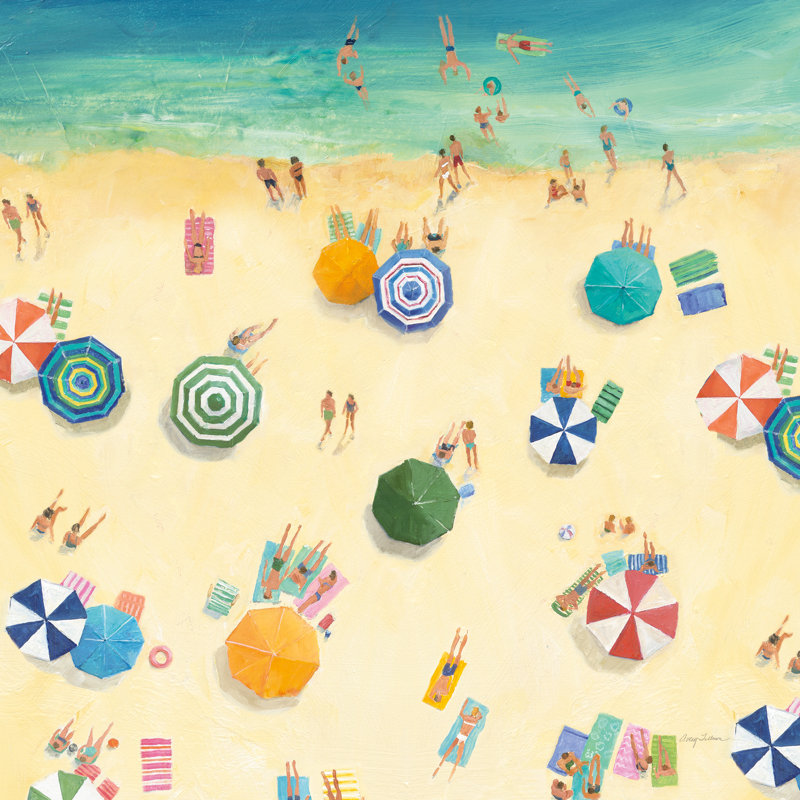 Summer Beach Fun by Avery Tillmon - Wrapped Canvas Painting, 76cm H x 76cm W