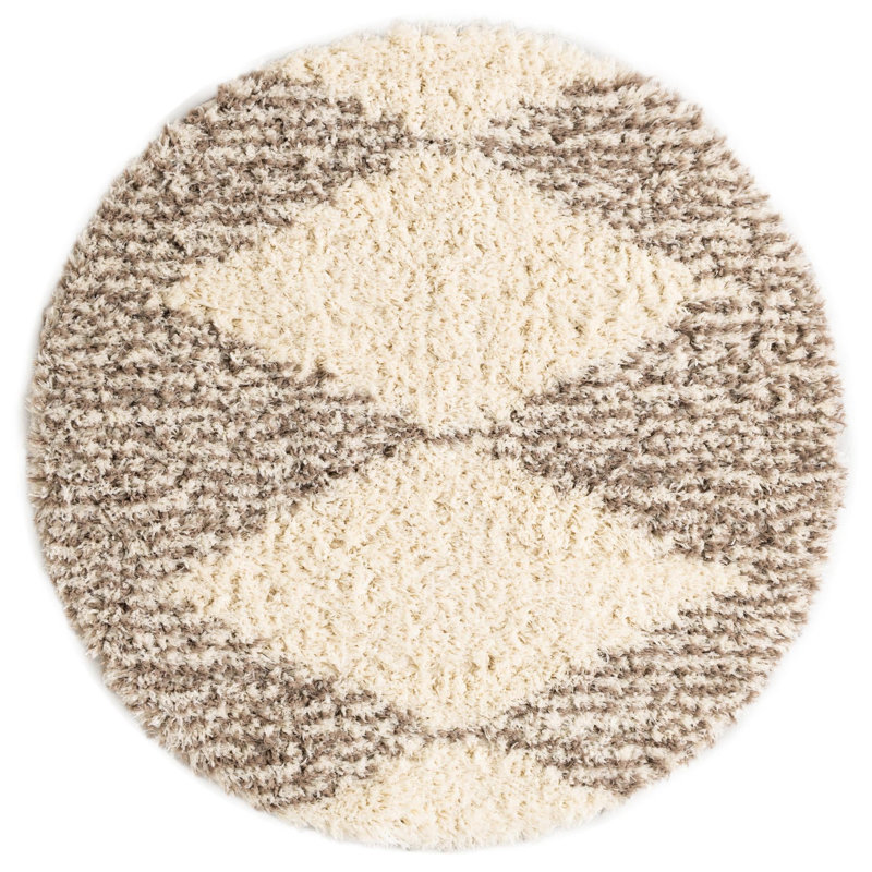 Tarquinio Rug, Ivory, Round 5'1''