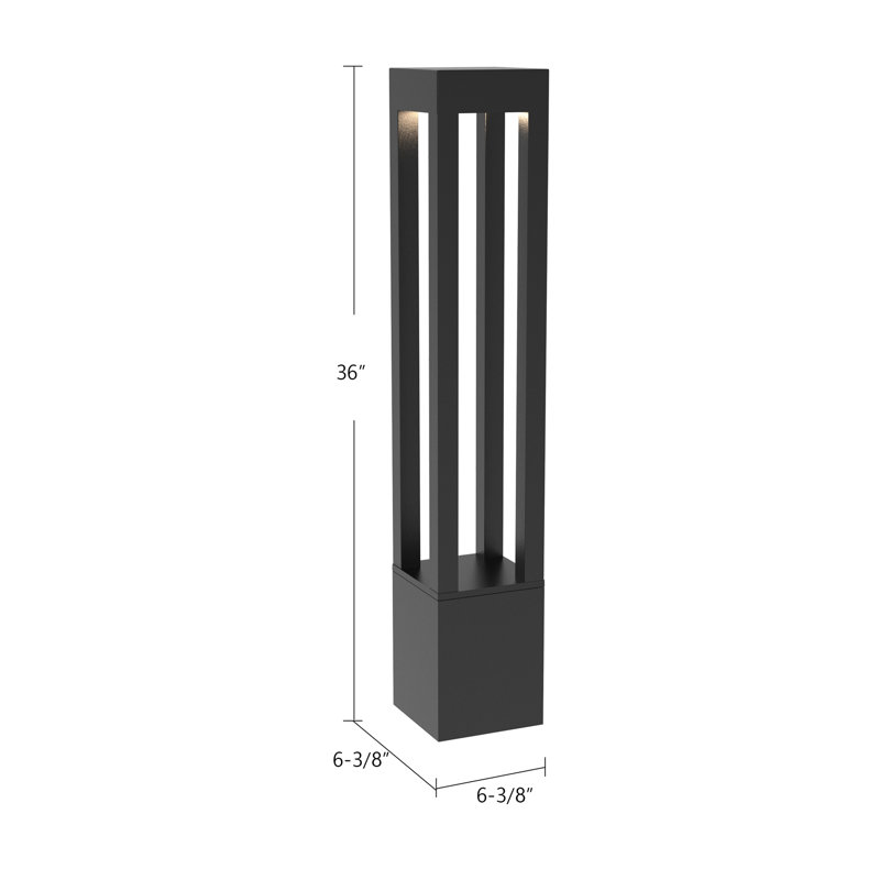 Napa LED Bollard Light, 36" H x 6.375" W x 6.375" D