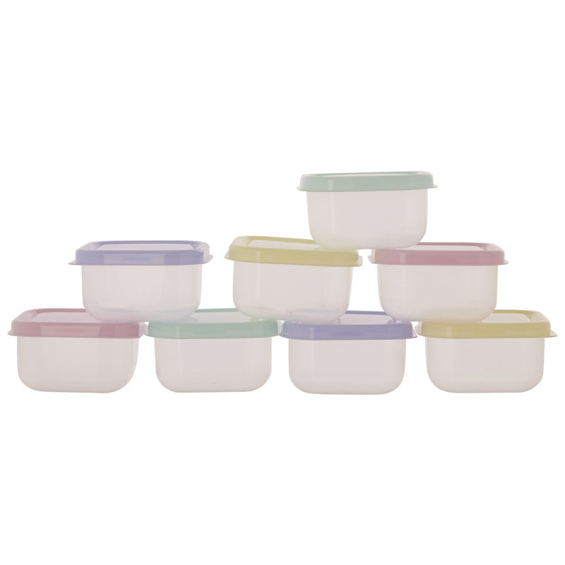 Burress Food Storage Container, Purple/Green/Pink/Yellow