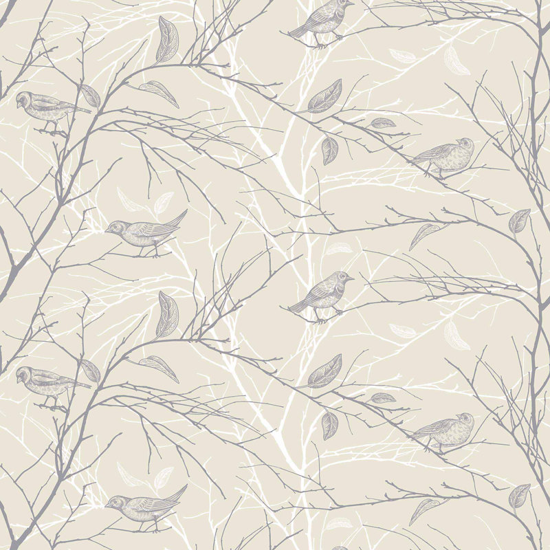 Panneau de papier peint adhésif 24 po Birds, L 48 po x l 24 po