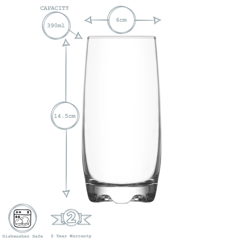 390ml Highball Glass, 12