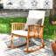 Chaise de jardin d'extérieur en bois d'acacia