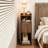 Space-Saving Narrow Nightstand with Charging Station