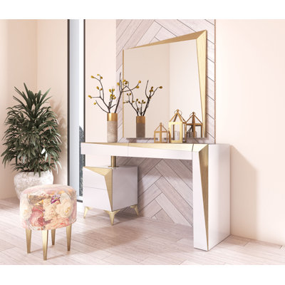 Antonietto Dressing Table with Mirror