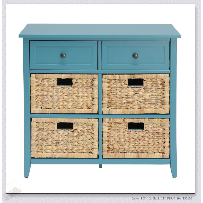Élégante console sarcelle avec beaucoup de rangement, parfaite pour organiser et décorer les maisons modernes., Sarcelle