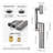 Lefton Rotatable Bathroom Faucet With Temperature Display In Fahrenheit, Single Hole Vanity Sink Faucet With 2 Water Modes For Bathroom And Laundry Room, Bf2208-pro-116159919
