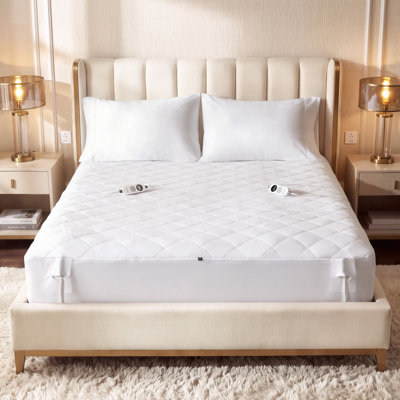 Surmatelas chauffant programmable en microfibre blanche Beautyrest
