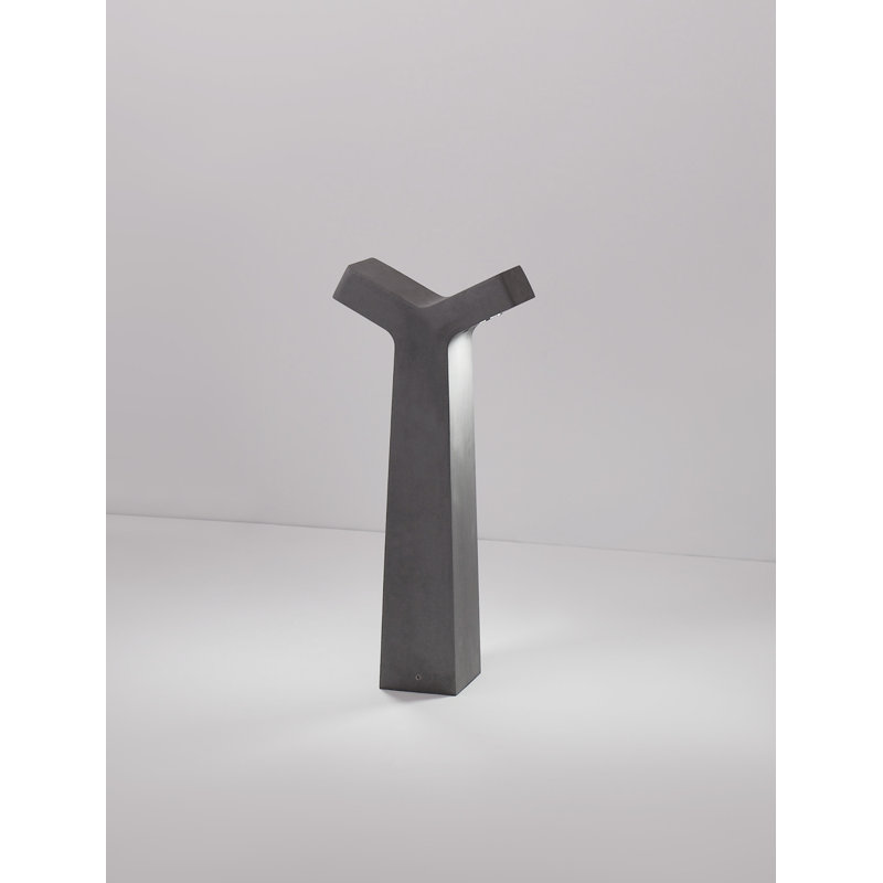 Grey Integrated LED Concrete Bollard Light