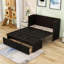 Lit escamotable double en bois avec conception peu encombrante-503467372-503467369