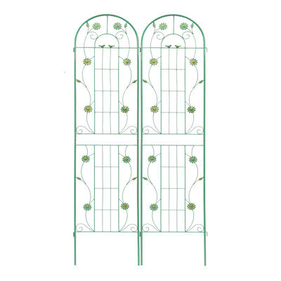 Sturdy Metal Trellis Elegant Design Outdoor Use For Climbing Plants Support