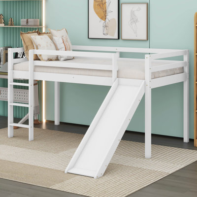 Structure de lit simple avec glissade Loft