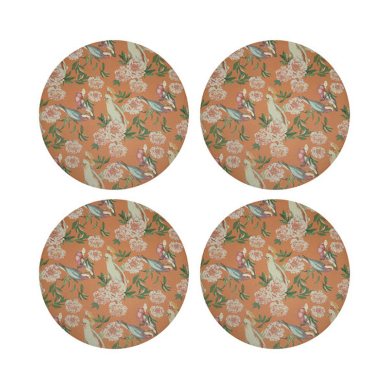 Peony Inspira Pebbles 16" Vinyl Placemat, Bellini