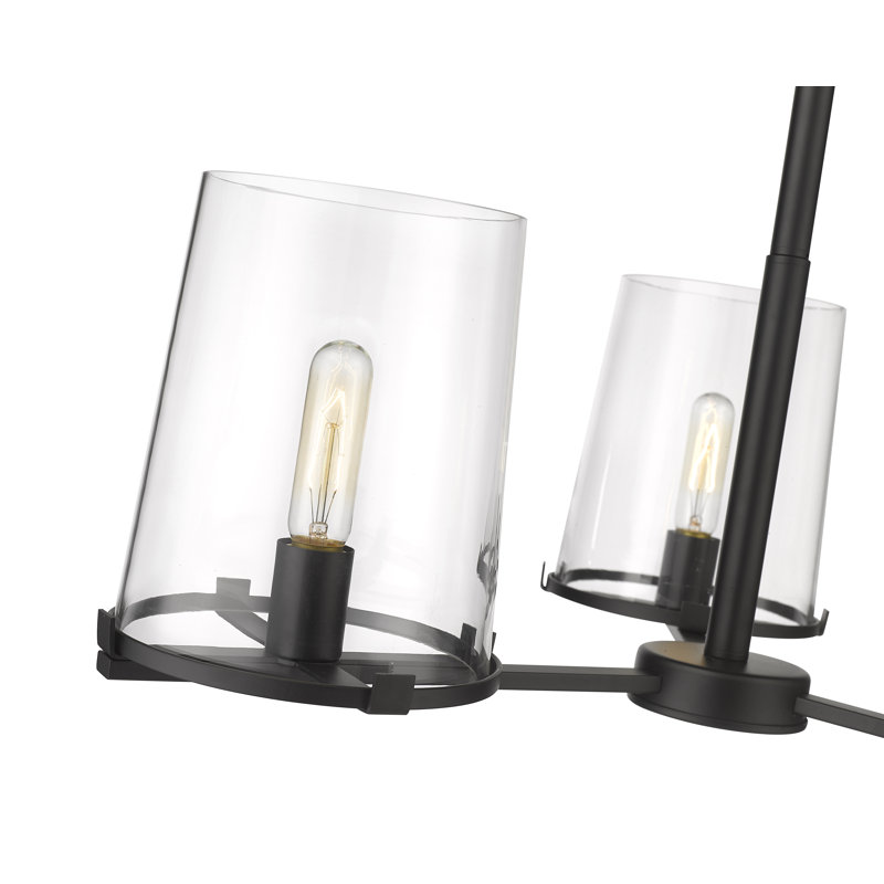 Lustre 3 lumières Asine, Noir mat
