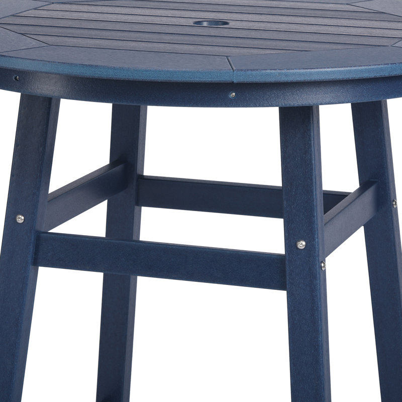 Laguna Round Outdoor Bar Table , 34.9 " W 34.9 " D, Navy