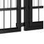 Grande cage de chenil pour chien moyen avec parc pour chiots, cage pour animaux, intérieur, noir.-1340355808