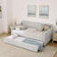 Lit de jour simple rembourré avec couchette escamotable simple et conception de chargement USB-1039363224