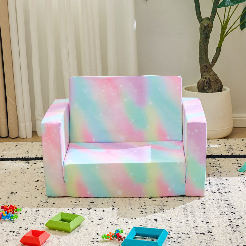 Canapé-lit pliant simple 1 pièce pour enfants, H 15,74 po x l 23,62 po x P 16,53 po