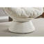 Fauteuil d'appoint pivotant, fauteuil demi-tonneau pivotant à 360 °, fauteuil Papasan pour le salon, la chambre à coucher-113007735