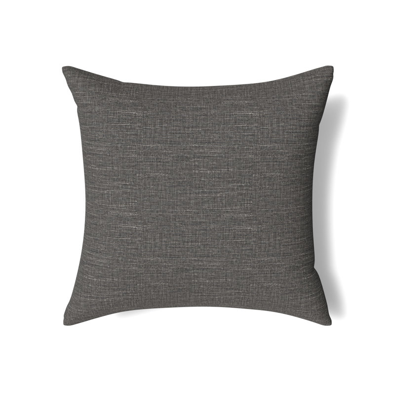 Isla Square Pillow Cover & Insert, Obsidian