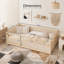 Lit de plancher, structure de lit plateforme en bois à profil bas, aucun sommier tapissier requis-1243162369-1243162378
