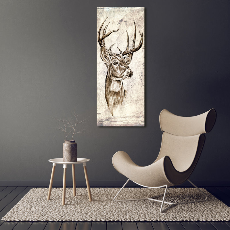 Deer - Wrapped Canvas Print