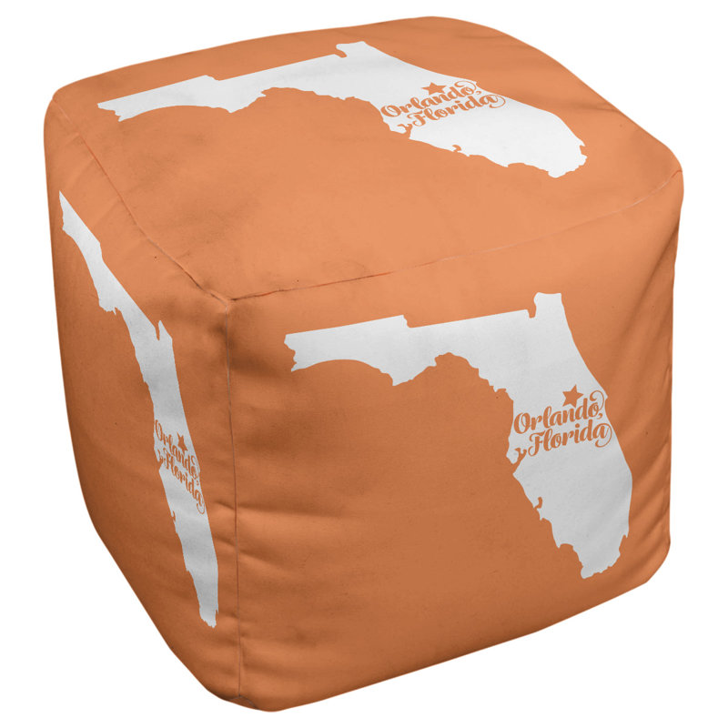 Repose-pieds cube en floride orlando, Orange