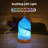 Essential Oil Diffuser Hand Blown Glass Aromatherapy Diffuser - Ultrasonic Cool Mist Scent Aroma Diffuser, Whisper Quiet With Auto Shut-Off, Timer Setting &7 Night Light For Home