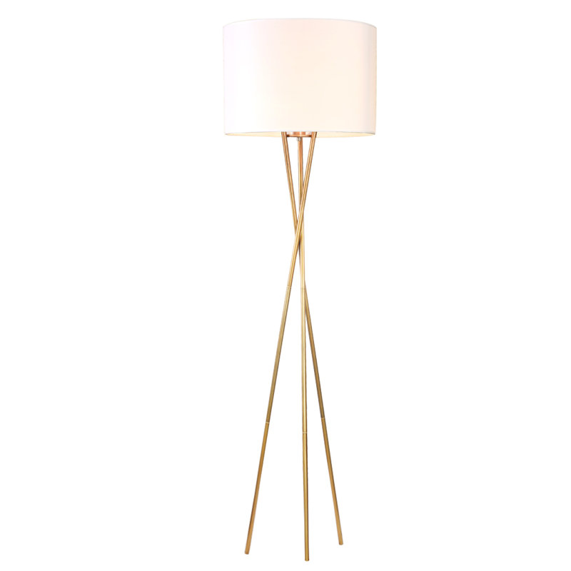 Husband 62.99'' Gold Tripod Floor Lamp