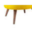 Élégant pouf jaune, structure en bois massif, 17,7 po x 17,7 po x 16,9 po | Tissu 100% polyester facile à nettoyer | Coussin confortable en mousse de 32 po | Parfait pour le décor du salon ou de la chambre à coucher, pièce décorative moderne-92776431