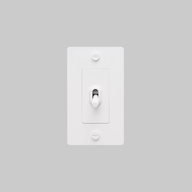 1G Toggle Switch / Non-Logo, White
