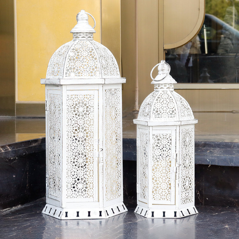 20'' H Metal Tabletop Lantern